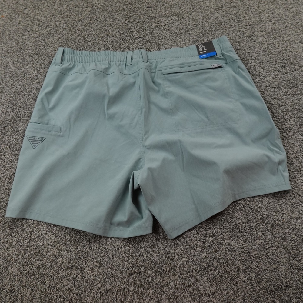 NEW Columbia Shorts Mens XL Blue PFG‎ Uncharted Omni Shade Fishing Outdoor Hike - Picture 13 of 16